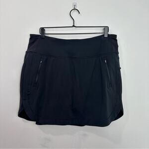 Athleta Fairway High Rise Golf 16 Skort Black Tennis Athletic Athleisure size XL